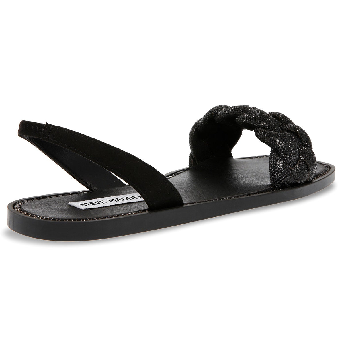 Noles Black Crystal Metallic Fabric w/Matchin - Sandali Donna Neri SMSNOLES-BLK . STEVE MADDEN 