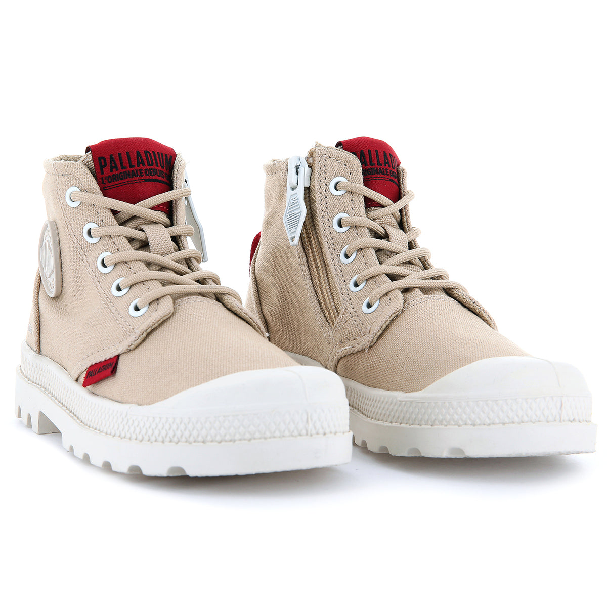 Pampa Supply Desert - Scarpe Stringate Profilo Alto Bambino Beige PAK57376-274-M . PALLADIUM 