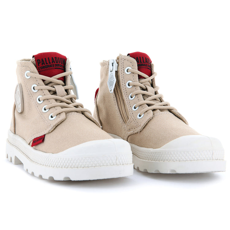 Pampa Supply Desert - Scarpe Stringate Profilo Alto Bambino Beige PAK57376-274-M . PALLADIUM 