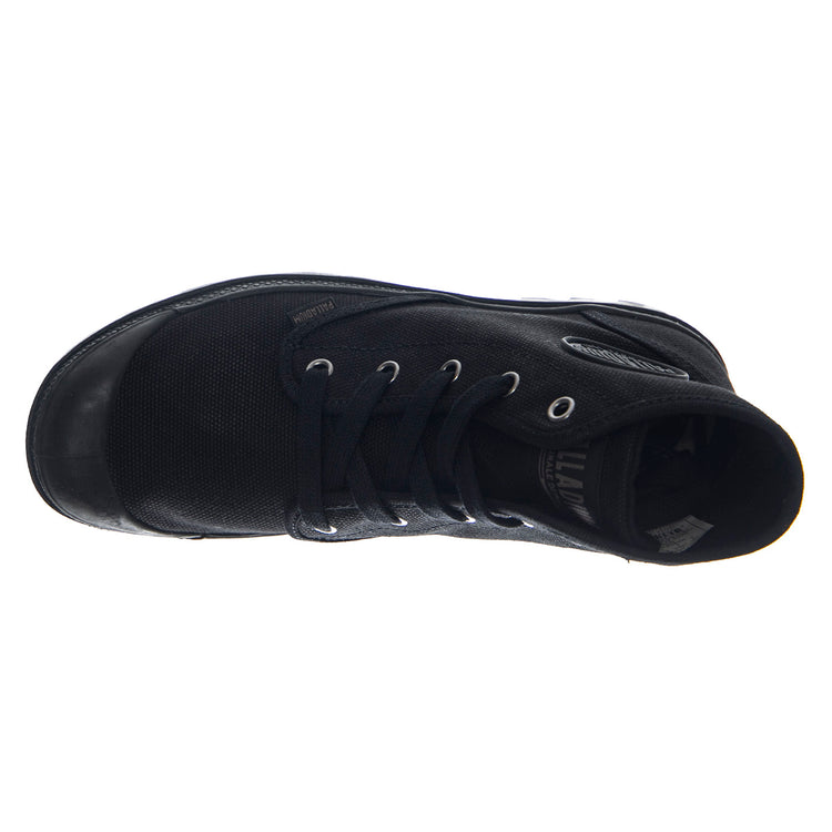 Pampa Hi Black/Black -- Scarpe Tela Alte Nere Donna PAS92352-060-M . PALLADIUM 