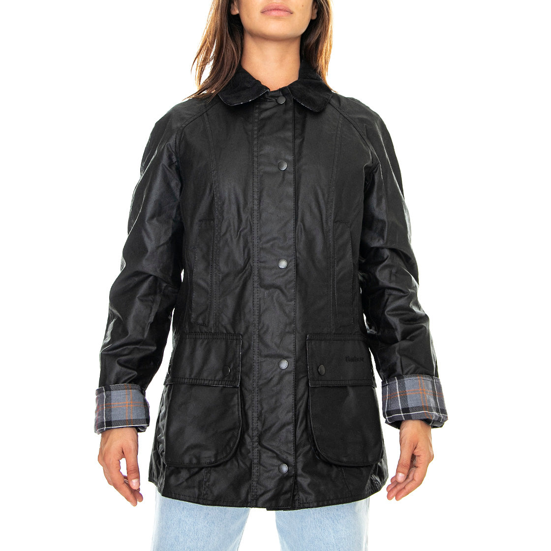 Beadnell Wax Jacket Black - Giacca Invernale Donna Nera FW22-LWX0667-BK11 . BARBOUR 