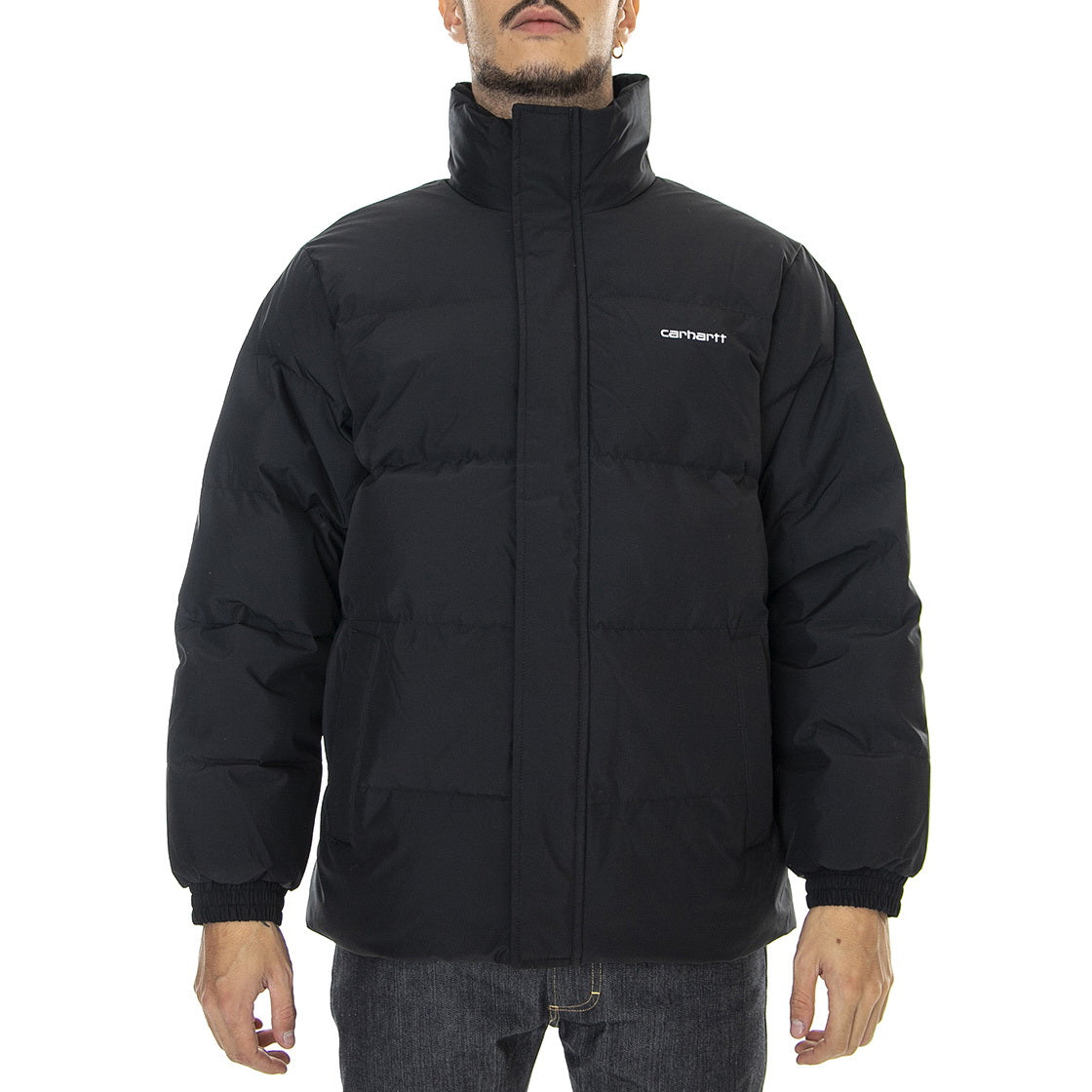 DANVILLE JACKET BLACK / WHITE - Giacca Uomo Nera I029450.0D2XX . CARHARTT WIP 