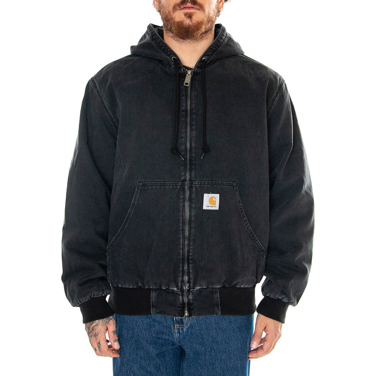 OG Active Jacket Black /stone washed - Giacca Uomo Grigia I032232.8906 . CARHARTT WIP 