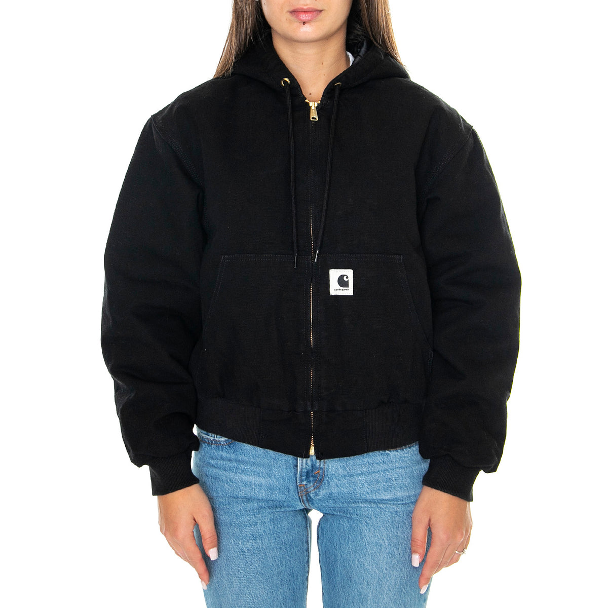W' OG Active Jacket Black /rinsed - Giacca Donna Nera I032238.8902 . CARHARTT WIP 