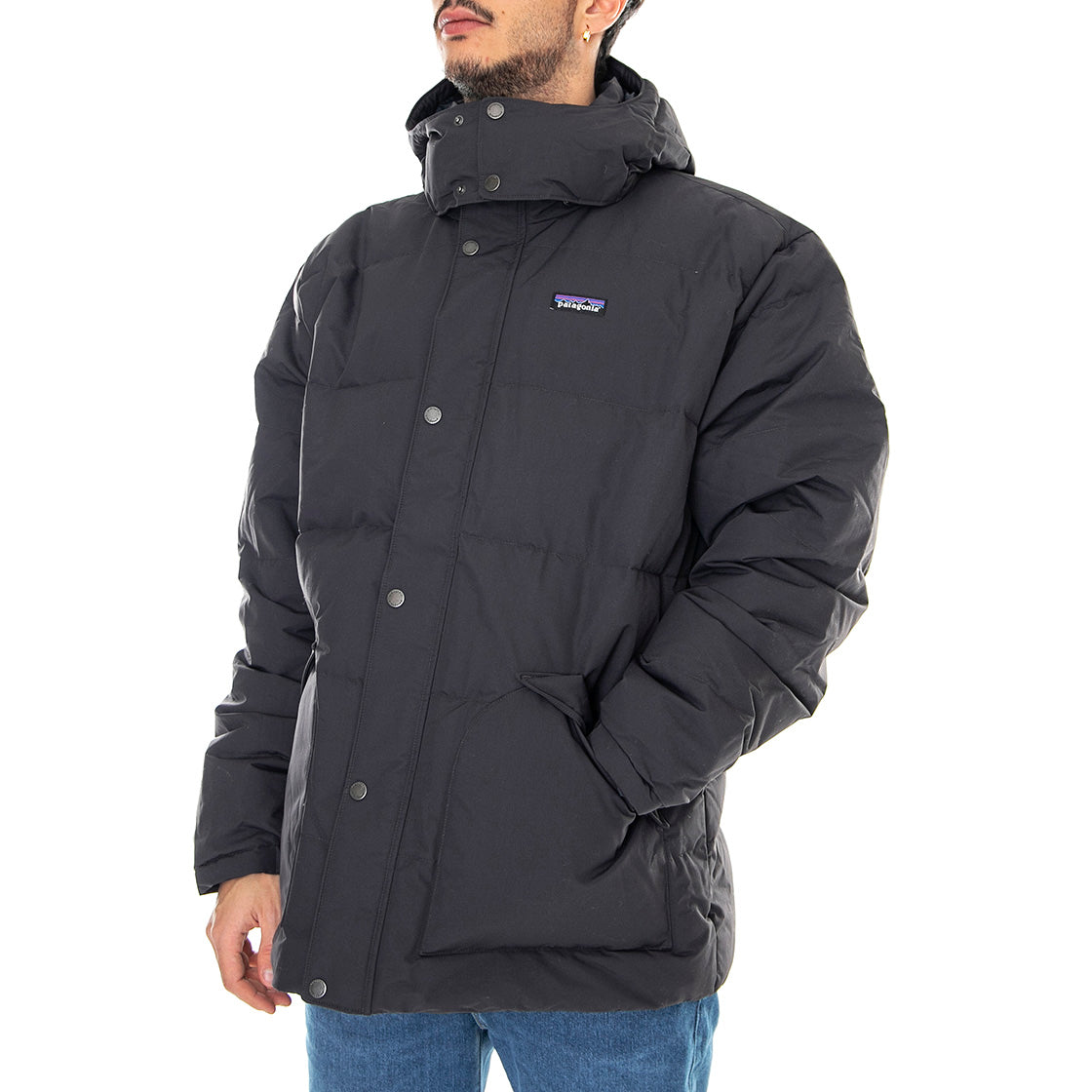 Downdrift - Giacca Invernale con Cappuccio Uomo Grigia / INBK 20600-INBK . PATAGONIA 