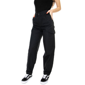 W' Collins Pant Black Rinsed - Pantaloni Cargo Donna Neri I031565-8902 . CARHARTT WIP 