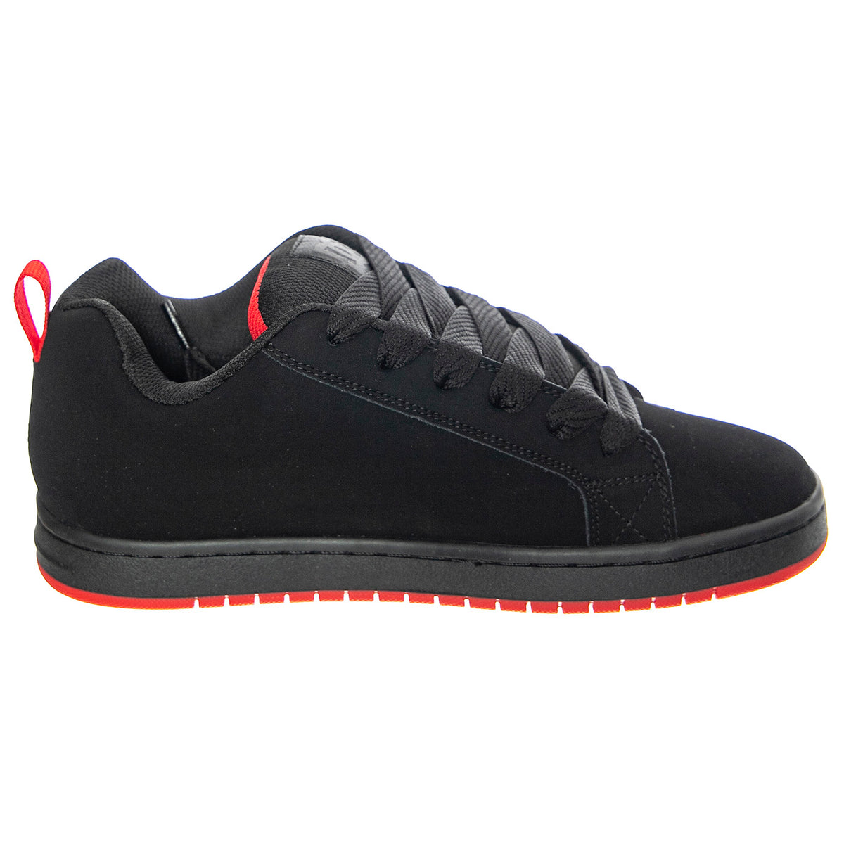M' Court Graffik Black / Grey / Red - Scarpe Stringate Profilo Basso Uomo Nere US 12 ADYS100442 . DC 