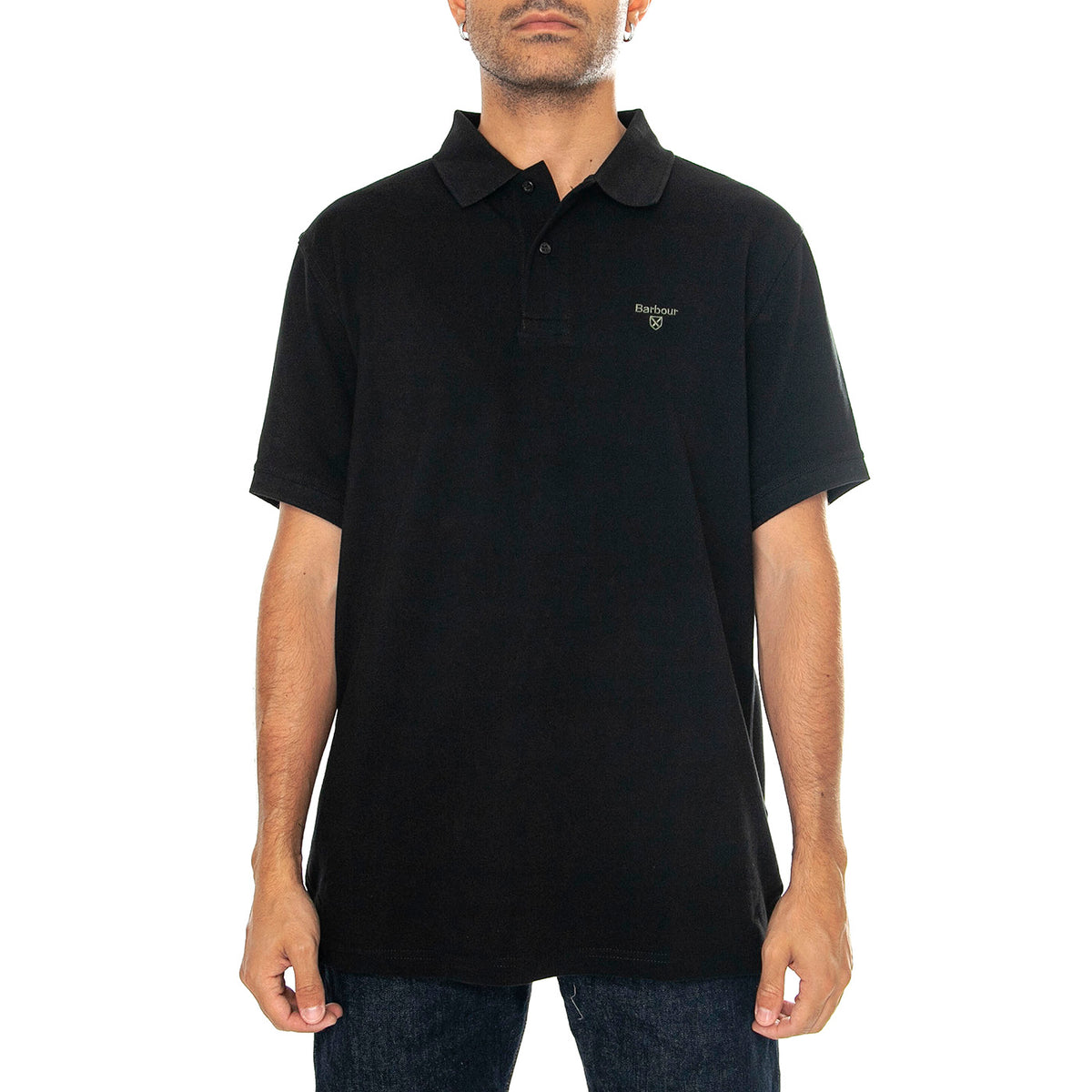 Lightweight Sports Polo Black - Polo Uomo Nera SS24-MML1367-BK31 . BARBOUR 