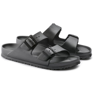 Womens Arizona Eva Sandals  - Metallic Anthracite - Sandali Donna Grigi - Calzata Stretta 1001498 . BIRKENSTOCK 