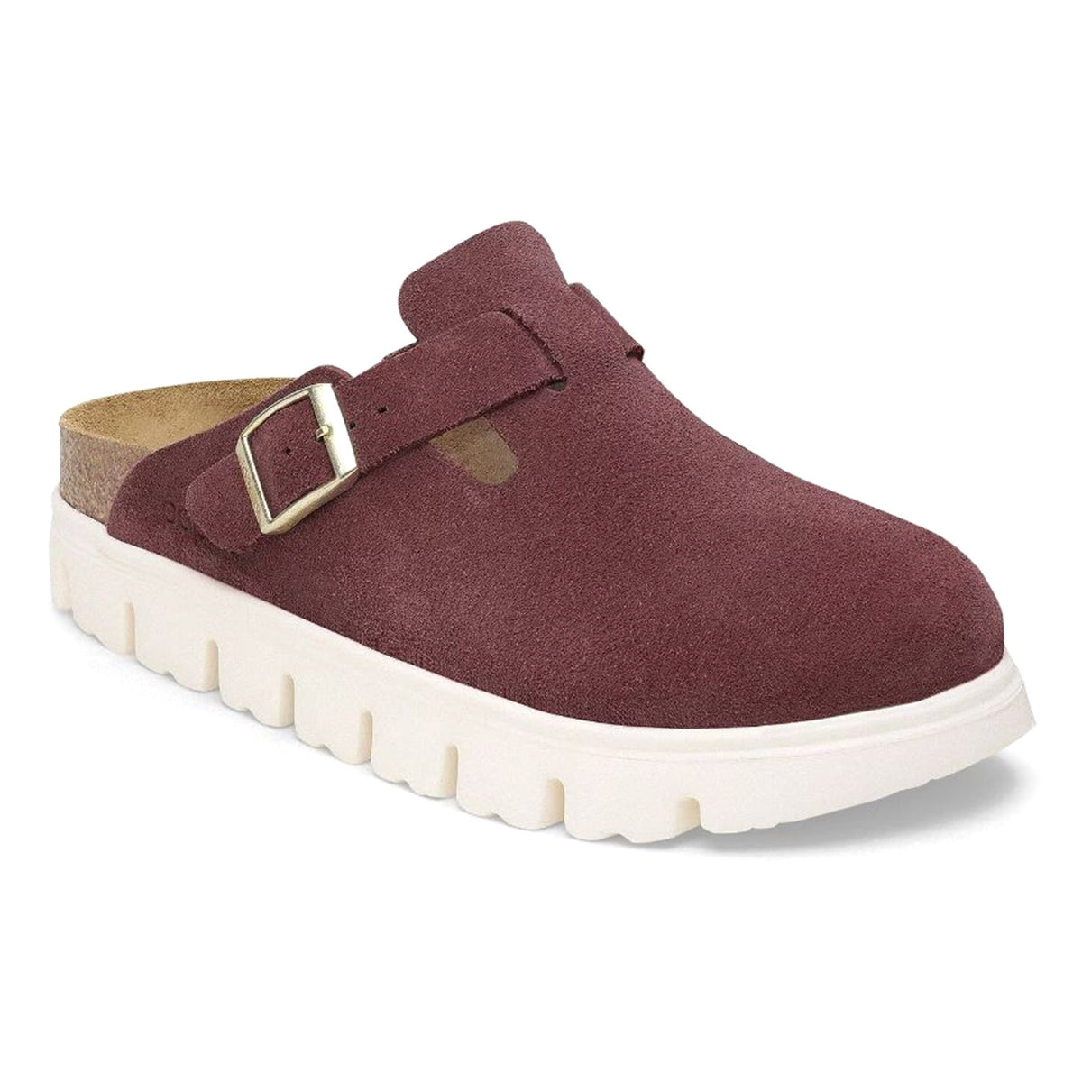 Boston Chunky Berry Crush, Suede Leather - Sandali Donna Bordeaux 1028395 . BIRKENSTOCK 