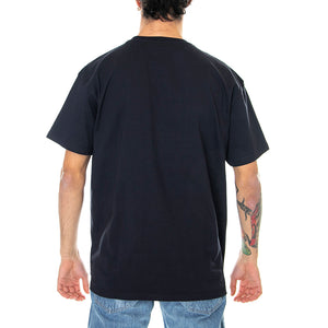 S/S Chase T-Shirt Dark Navy / Gold - Maglietta Girocollo Uomo Blu Scuro I026391-00HXX . CARHARTT WIP 