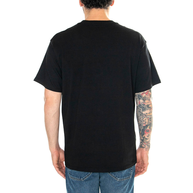 S/S Script Embroidery T-Shirt Black / White - Maglietta Girocollo Uomo Nera I030435_0D2_XX . CARHARTT WIP 