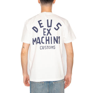 Pisstin Tee Vintage White - Maglietta Girocollo Uomo Bianca DMF241747B . DEUS EX MACHINA 