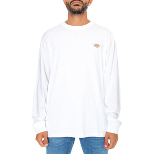 LS Mapleton Tee White - Maglietta Girocollo Maniche Lunghe Uomo Bianca DK0A4Y4RWHX1 . DICKIES 