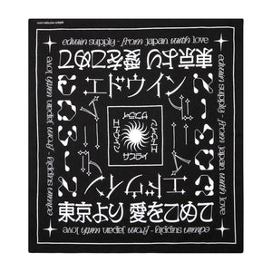 Edwin Bandana Black White - Bandana Nera I004443.89.00.06 . EDWIN 