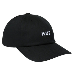 Huf Set OG CV 6 Panel Hat Black - Cappellino con Visiera Nero HT00716-BLACK . HUF 