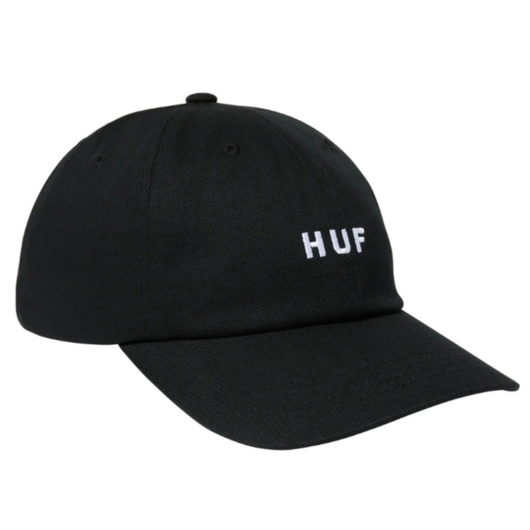 Huf Set OG CV 6 Panel Hat Black - Cappellino con Visiera Nero HT00716-BLACK . HUF 