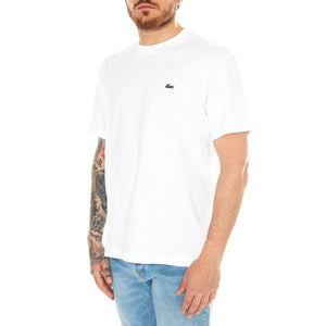 T-Shirt 001 White - Maglietta Girocollo Uomo Bianca TH7318-001 . LACOSTE 