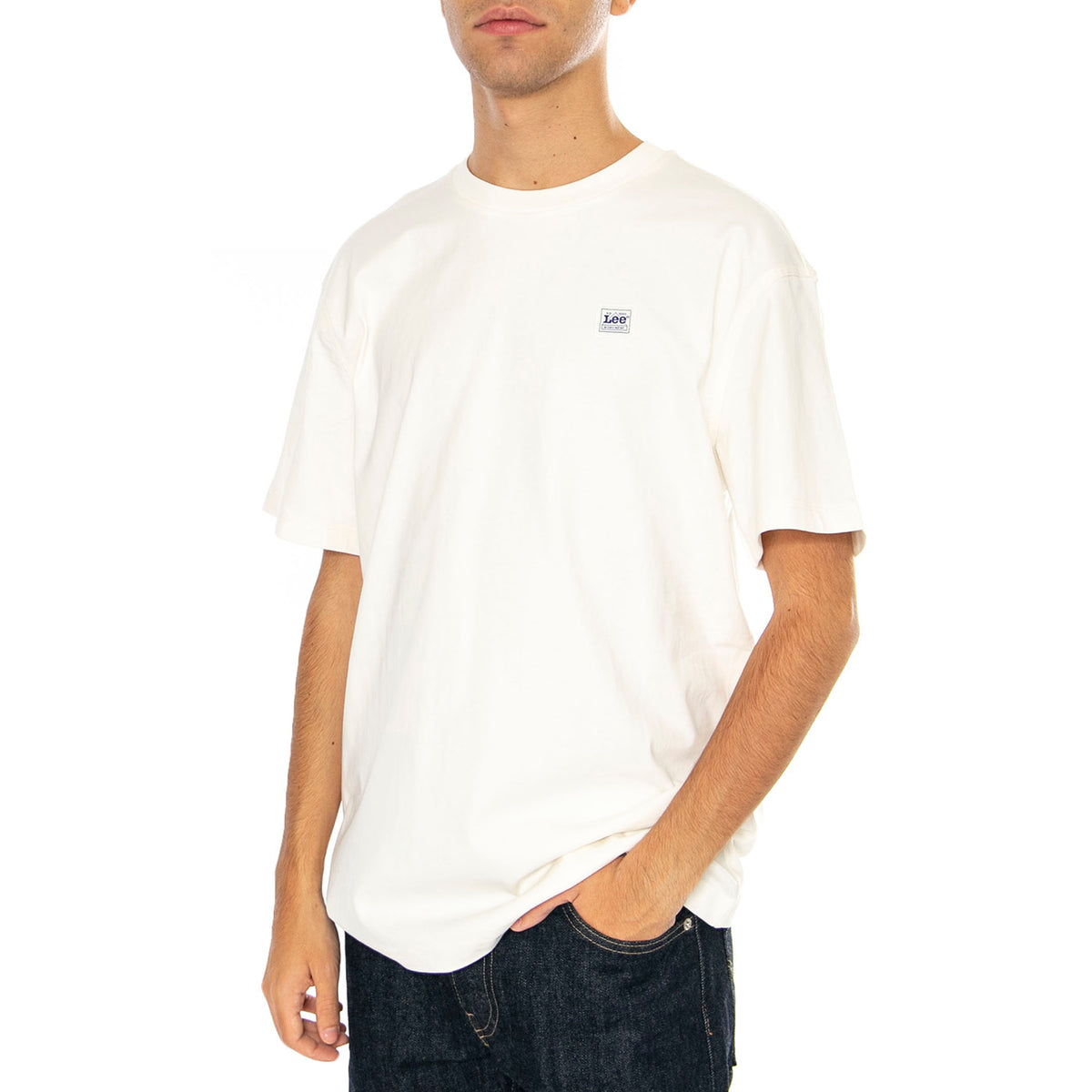 WW Tee Ecru - Maglietta Girocollo Uomo Bianca 112355532-WHITE . LEE 