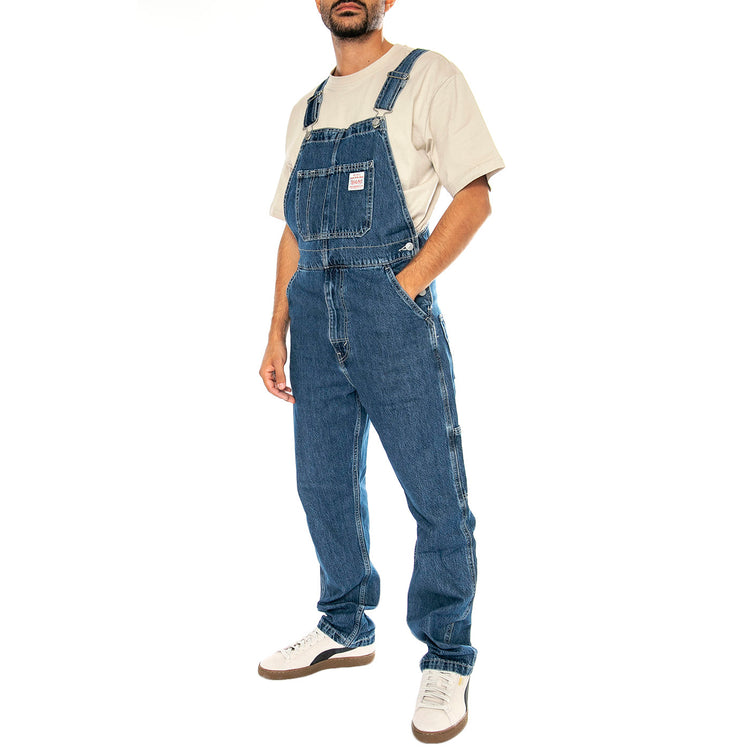 RT Overall Get Involved Overall Dark Indigo Flat Finish - Salopette Denim Jeans Uomo Blu 79107-0027 . LEVIS 
