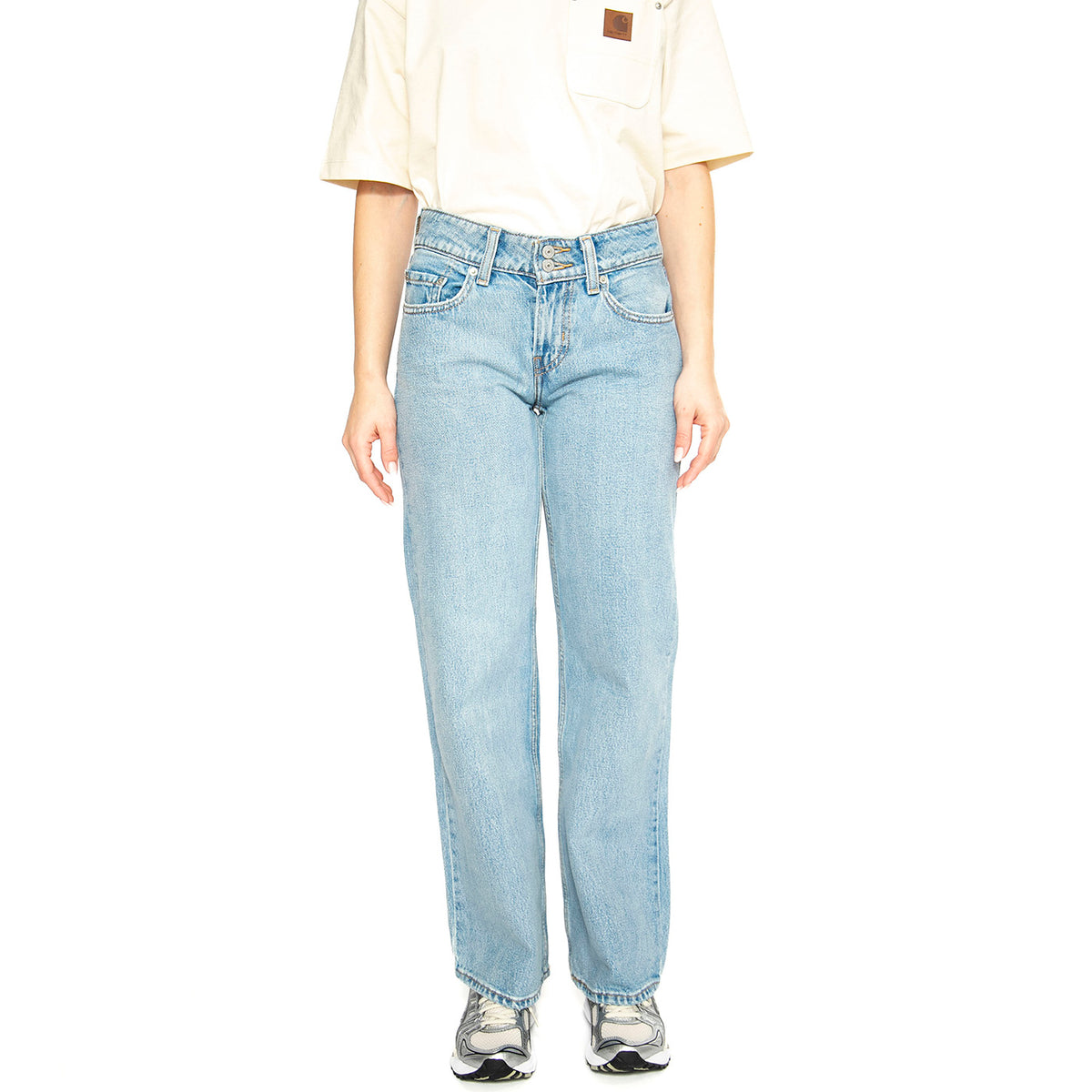 Superflow Not In The Mood Sone Light Indigo Flat Finish - Pantaloni Denim Jeans Donna Blu A7498-0000 . LEVIS 