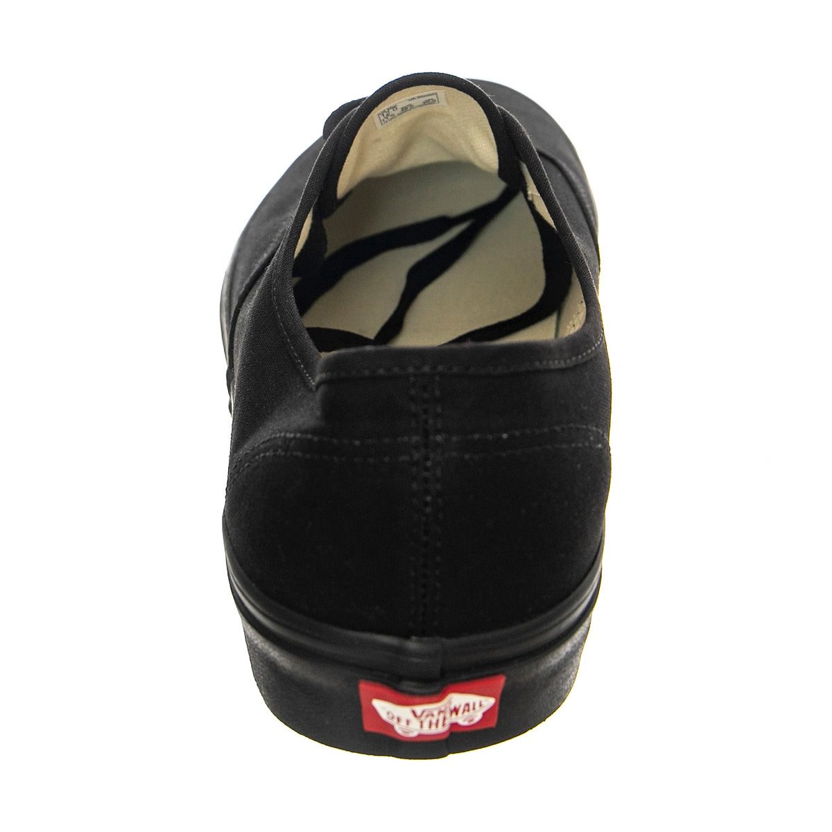 UA Authentic Black / Black - Scarpe Stringate Profilo Basso Uomo Nere VEE3BKA . VANS 