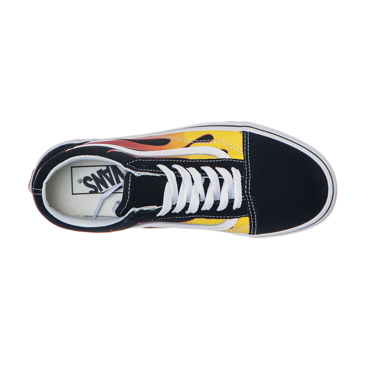 Ua Old Skool - Flame / Black - Scarpe Basse Uomo / Donna Nere VA38G1PHN . VANS 