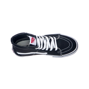 UY Sk-8 Hi Shoes - Black / White - Scarpe Stringate Profilo Alto Bambino Nere VN000D5F6BT1M . VANS 