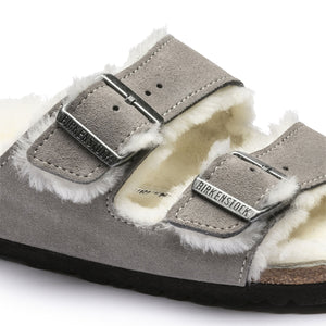 Arizona Shearling - Sandali Donna Grigi - Calzata Stretta 1017403 . BIRKENSTOCK 