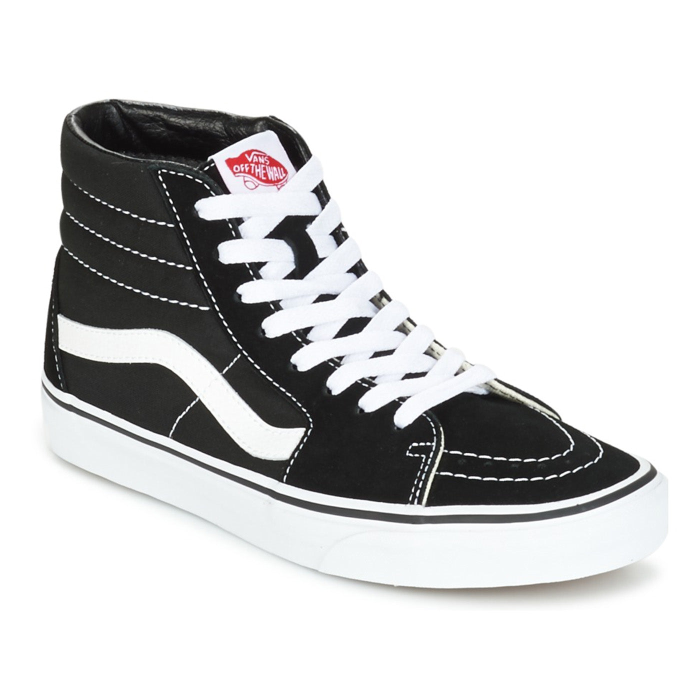 UA SK8-HI BLACK / WHITE - Scarpe Alte Uomo / Donna Nere / Bianche 1764 . VANS 