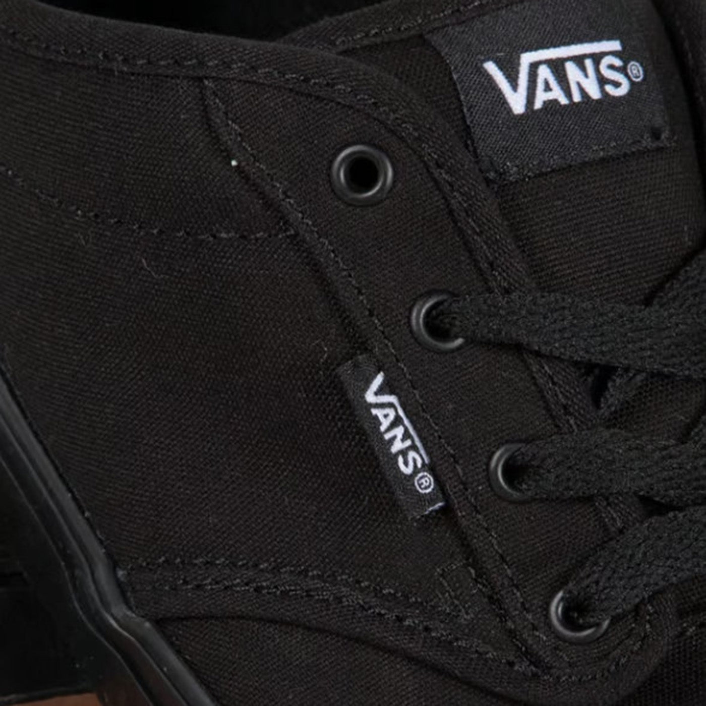 ATWOOD BLACK / BLACK - Scarpe Basse Stringate Uomo Nere 3434 . VANS 
