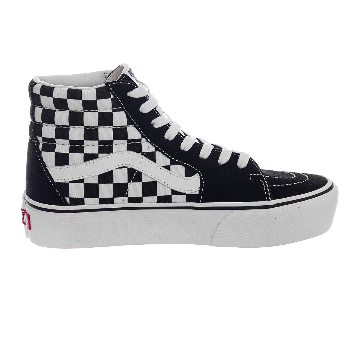 Ua Sk8-Hi Platform 2 - Checkerboard / True White / Black - Scarpe Profilo Alto Donna Multicolore VA3TKNQXH . VANS 