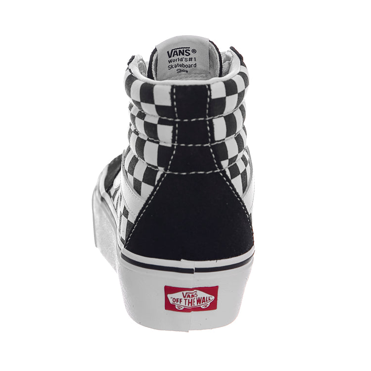 Ua Sk8-Hi Platform 2 - Checkerboard / True White / Black - Scarpe Profilo Alto Donna Multicolore VA3TKNQXH . VANS 