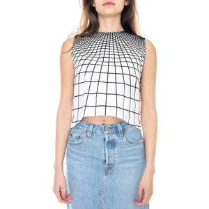 Luna Top - Tron / Black - Top Donna Multicolore MRCLUN DR14LUN-TRON . MOTEL ROCKS 