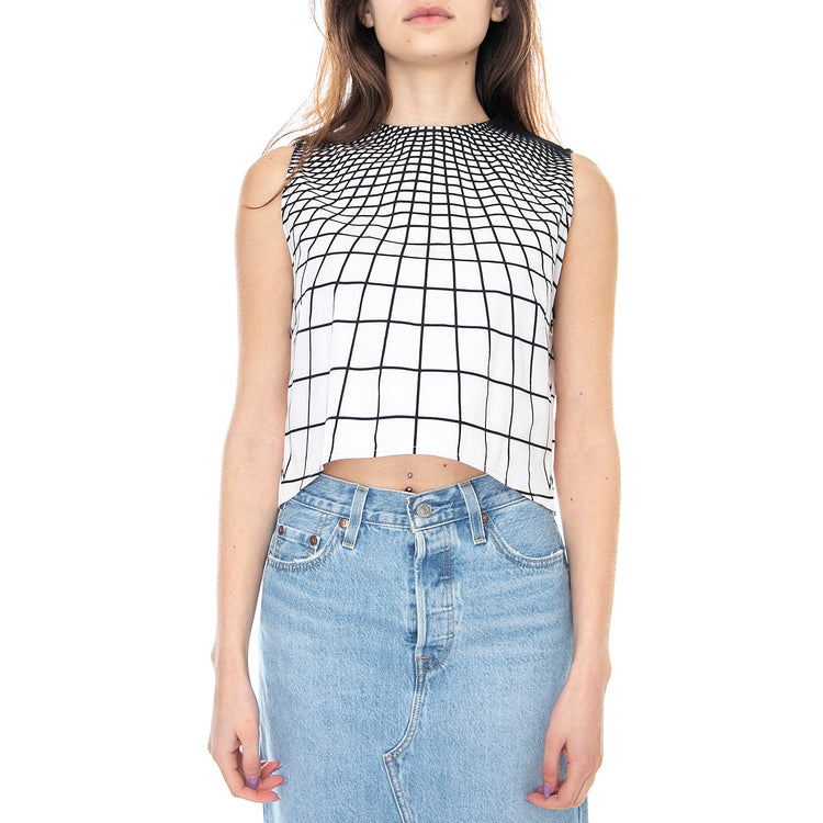 Luna Top - Tron / Black - Top Donna Multicolore MRCLUN DR14LUN-TRON . MOTEL ROCKS 
