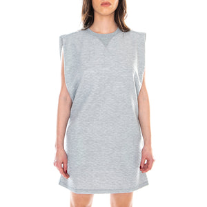 Makaila Quilt Dress - Marl Grey - Abito Donna Grigio MRCMAK-SR14MAK-QUIGY . MOTEL ROCKS 