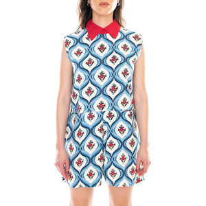 Stokes Playsuit Dress - Retro Tile - Abito Donna Multicolore MRCSTOKES PSUIT-RETR . MOTEL ROCKS 