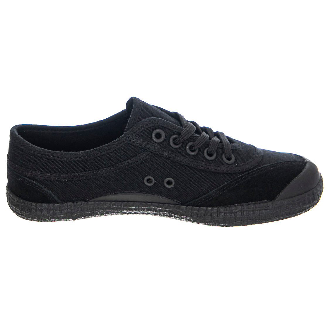 Retro Canvas 1001S - Scarpe Stringate Profilo Basso Donna Nere K192496-BLK . KAWASAKI 
