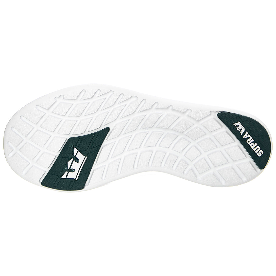 Factor - Scarpe Stringate Profilo Basso Uomo Verdi / Evergreen / Bianche FACTOR Evergreen-White . SUPRA 