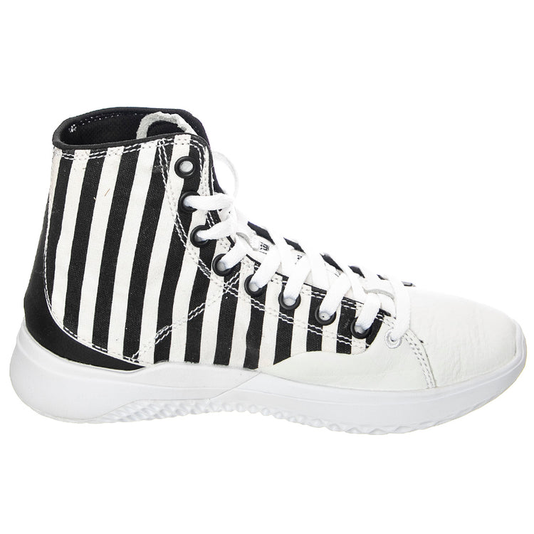 Statik - Scarpe Stringate Profilo Alto Uomo Bianche / Nere / Stripe STATIK White Stripe-White . SUPRA 