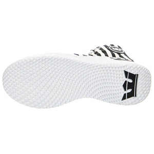 Statik - Scarpe Stringate Profilo Alto Uomo Bianche / Nere / Stripe STATIK White Stripe-White . SUPRA 