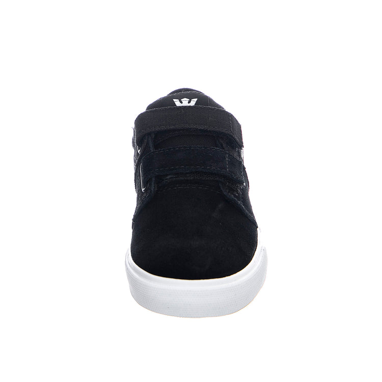 Kids Stacks II Vulc Velcro Sneakers - Black / White - Scarpe Profilo Basso Bambino Nere 13C 58334-002-M . SUPRA 