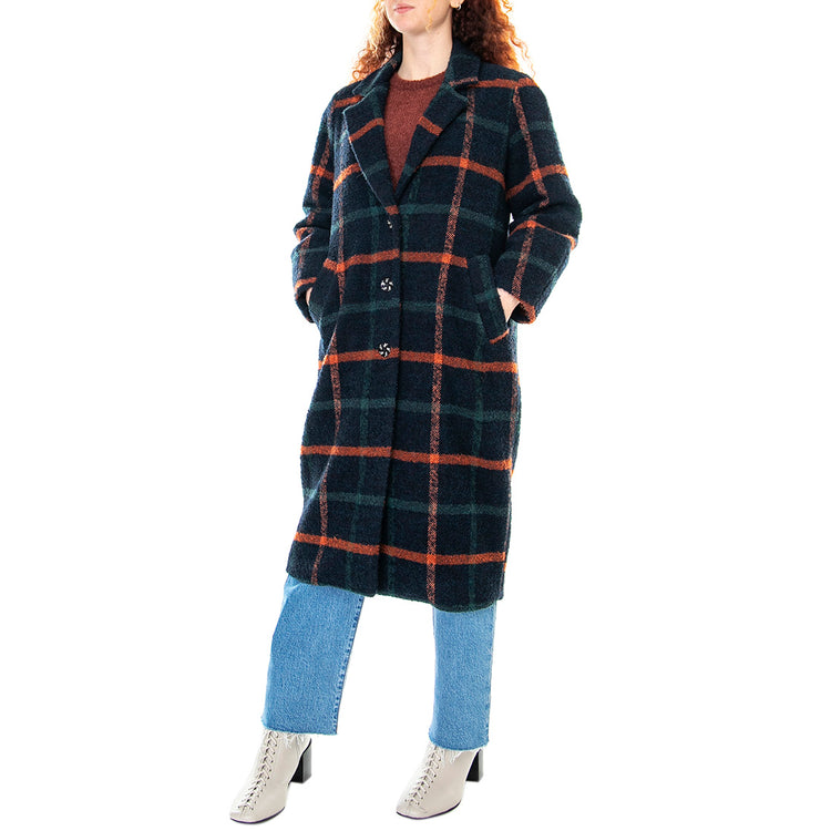 Coat 021SD35056 - Cappotto Donna Scozzese / Multicolore 021SD35056 -029097-01 . ALESSIA SANTI 