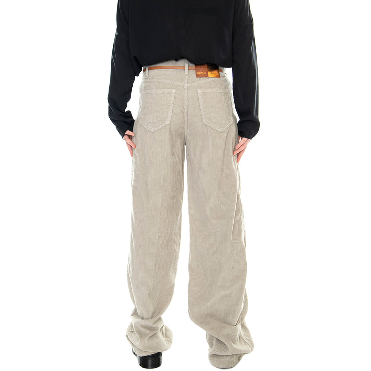 Cord 921SD25011 - Pantaloni in Velluto Donna Grigio / Albume 921SD25011 -S2240 . ALESSIA SANTI 