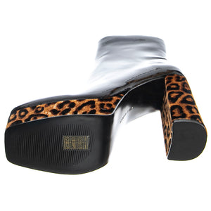 Lucrative - Stivaletti Profilo alla Caviglia Donna Neri / Leopard SMSLUCRATIVE-LEOMLT . STEVE MADDEN 