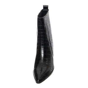 Renewed - Stivaletti Profilo alla Caviglia Donna Neri / Croco SMSRENEWED-BLK . STEVE MADDEN 