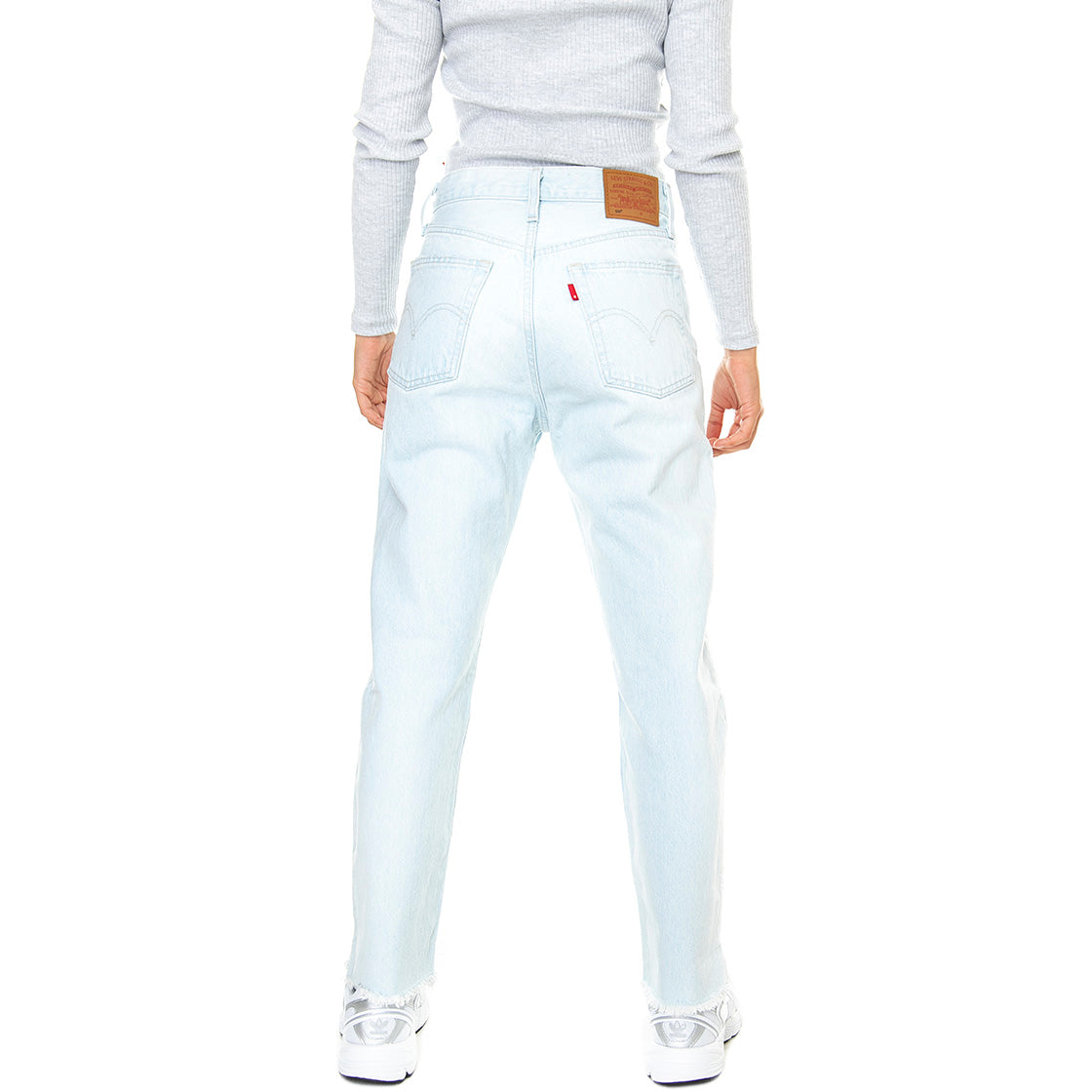 501 Crop Z5128 S Light Indigo Worn In - Pantaloni Denim Jeans Donna Blu 36200-0249 . LEVIS 