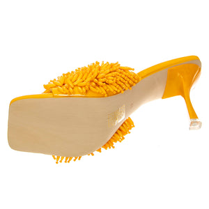 Beaded-Me Yellow Patent Pu+Beads - Sandali Donna Arancioni JCSJC-927-21-5-YEL . JEFFREY CAMPBELL 