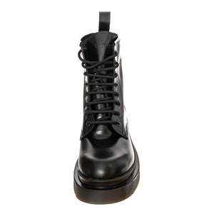 T 8208 Smooth - Stivali Stringati Donna Neri / Smooth Black BTST8208-BKS . MR BOOTS 