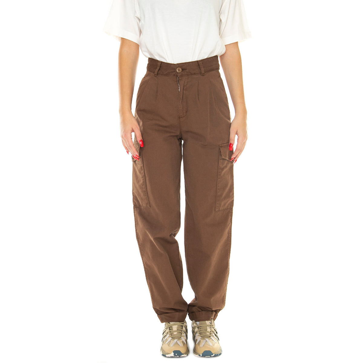 W' Collins Pant Tamarind /garment dyed - Pantaloni Donna Marroni I029789.1CNGD . CARHARTT WIP 